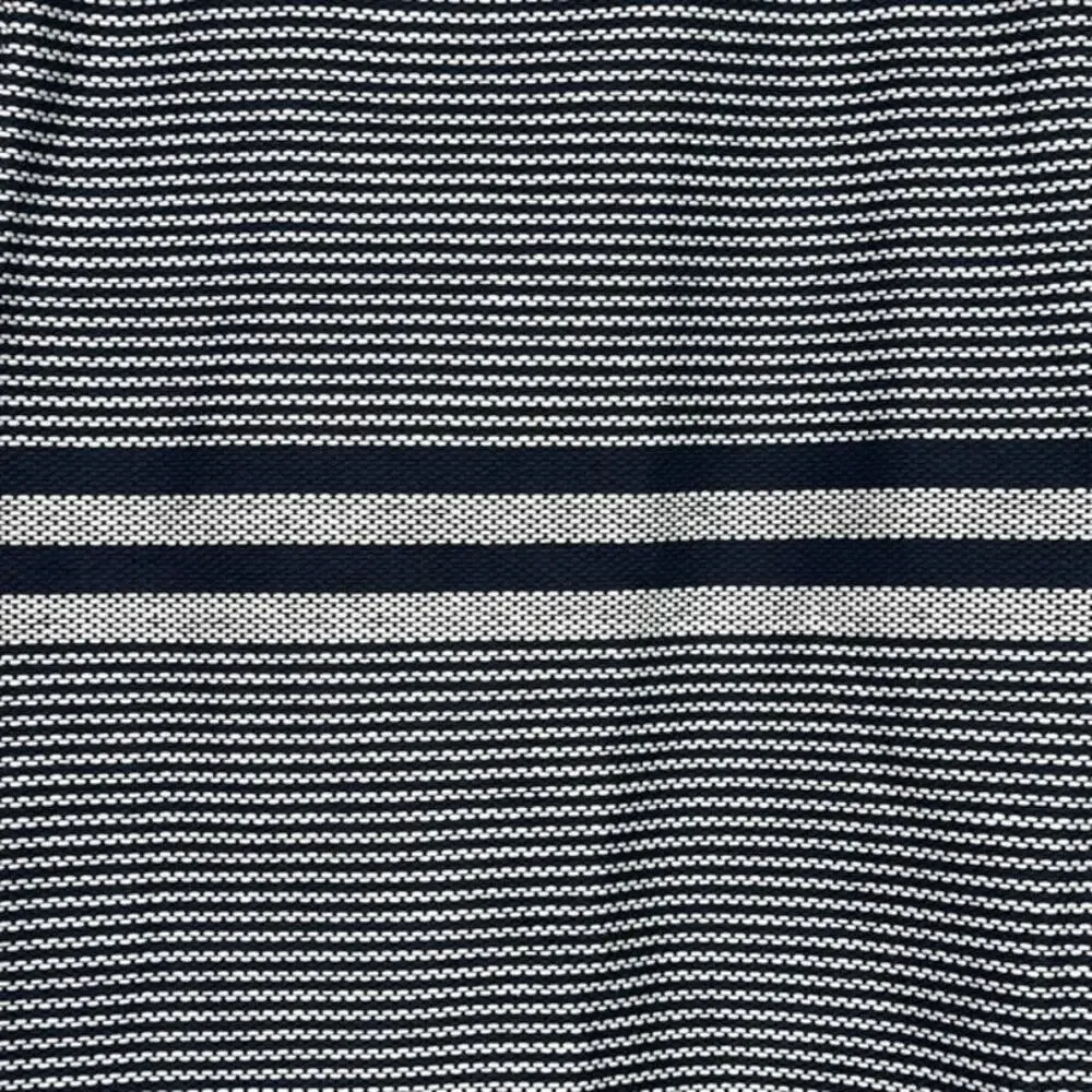 J. Crew Striped Nautical A Lined Knee Length Pencil Tweed Skirt 8 T Blue White